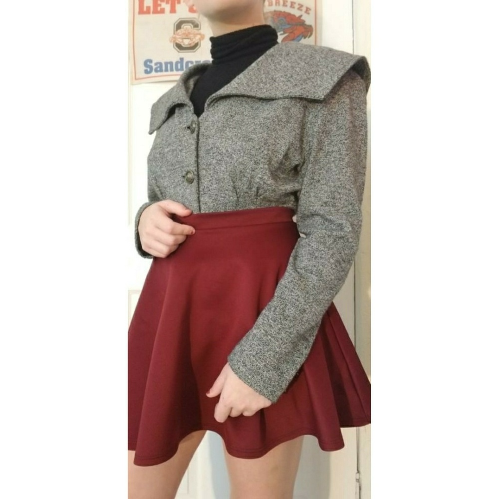 Grey collared jacket